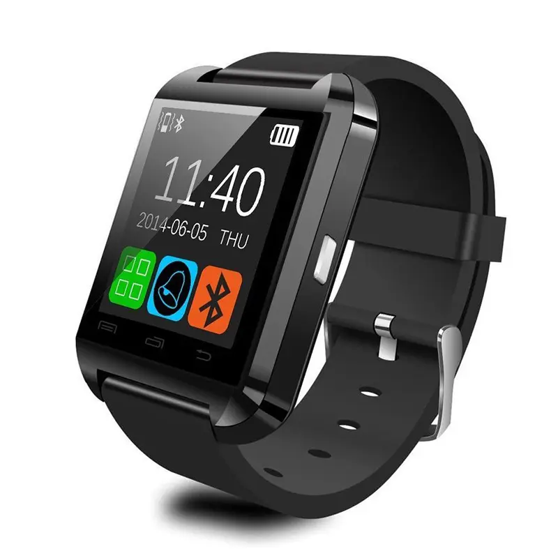 U8 Smartwatch ब्लू टूथ आईओएस एंड्रॉयड स्मार्ट फोन के लिए नींद की निगरानी फिटनेस ट्रैकर घड़ी पहनने योग्य डिवाइस खेल स्मार्ट घड़ी