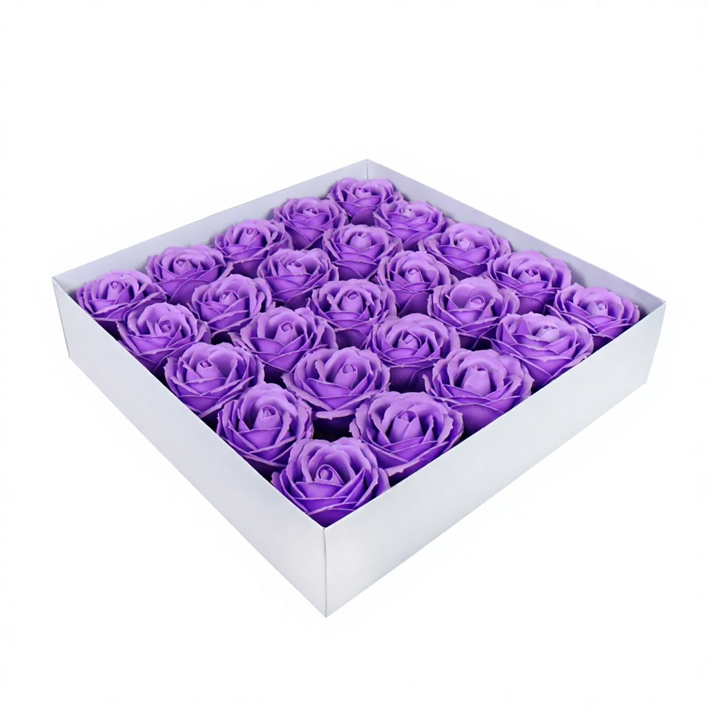 Five-layer rose head-medium purple