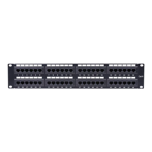 Panel de conexión de red 2U 19 pulgadas UTP CAT6 48 puertos 110 IDC y DUAL IDC RJ45 Panel de conexión Modular - Product Image 2