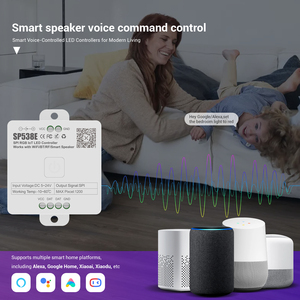 SP538E <span class=keywords><strong>WS2811</strong></span> WS2812B RGB IoT Wifi светодиодный контроллер Alexa Google Home приложение RF музыкальные световые полосы DC 5V-24V - Product Image 5
