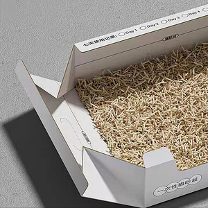 Kağit kutu Pet malzemeleri ile özel çevre dostu tek kullanımlık katlanabilir kedi kumu kedi kumu kepçesi - Product Image 4