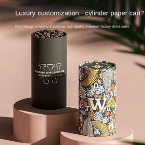 Estick tùy chỉnh in trà cà phê đậu xi lanh bao bì hộp thân thiện với môi ống giấy tròn bao bì ống các tông - Product Image 2