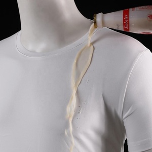 Beyaz erkek tişört T shirt baskı ipliği boyalı kadın eğlence spor yaz nefes zehirli su geçirmez boş örme