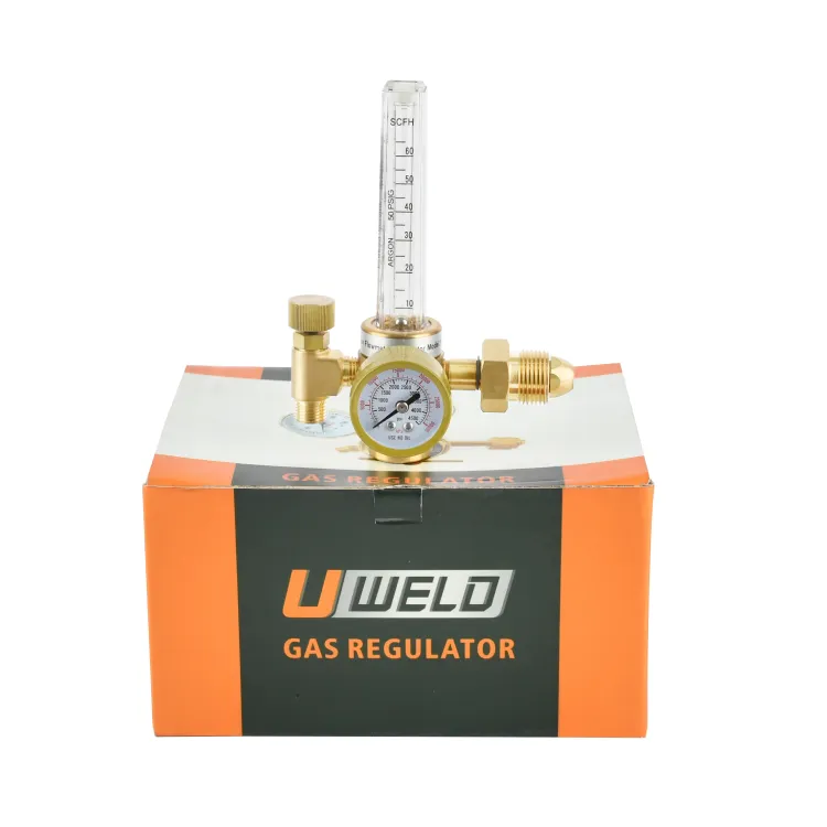 UWELD-medidor de flujo de Argón CO2 Mig Tig, regulador de Gas, soldadura de soldadura, medidor de flujo y regulador de argón CO2