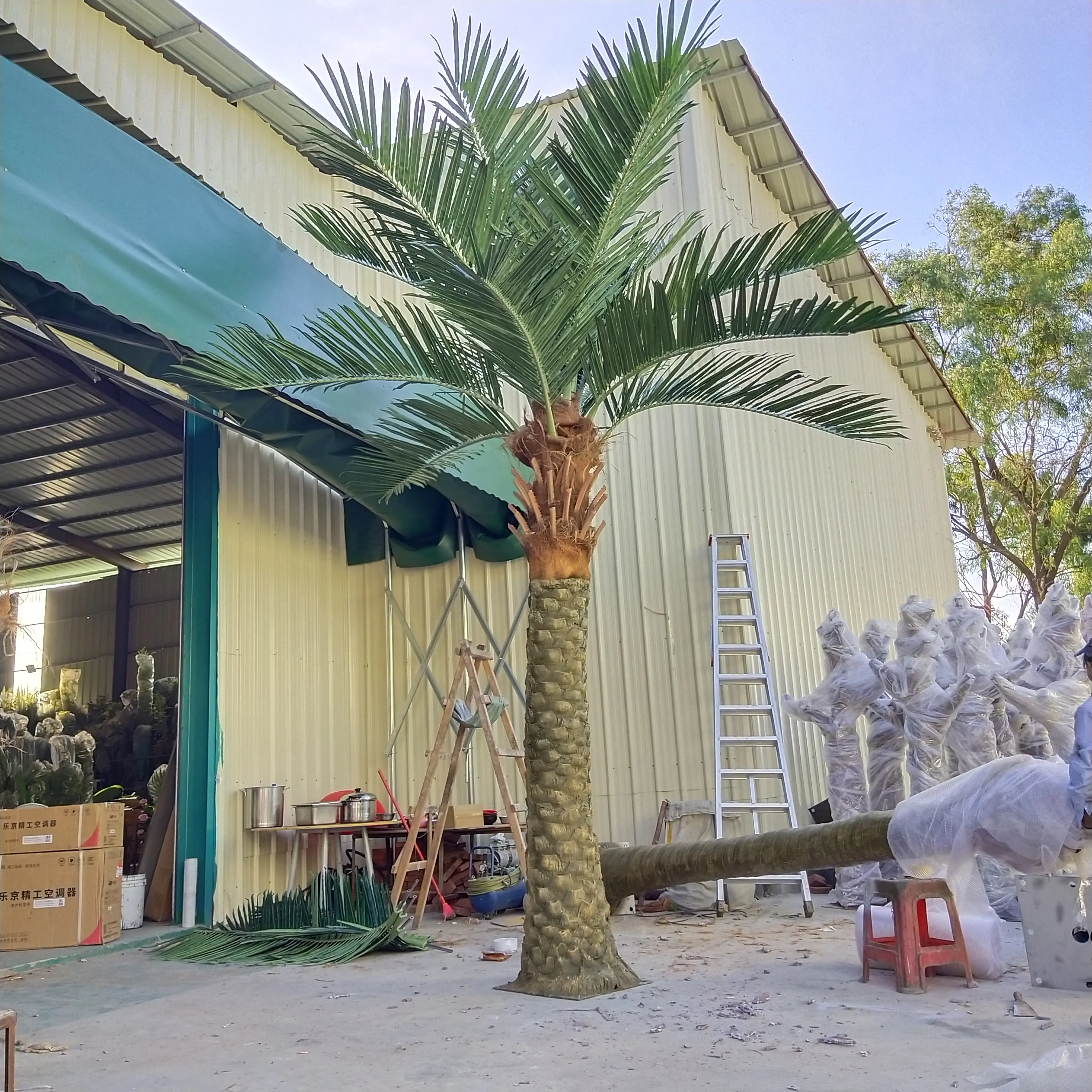 Decoração de casa Ao Ar Livre Indoor Folhagens Plantas Palmeras Palmeira Artificial Planta Árvore Artificial de Coco