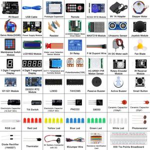 R3 Project The Most Complete Starter Kit <strong>with</strong> Tutorial, Stepper Motor, <strong>Ultrasonic</strong> <strong>Sensor</strong>, Jumper Wire for <strong>arduino</strong>