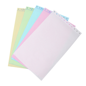Source Factory 1-5Ply Ncr Computer Papel continuo de papel sin carbón para impresora de matriz de puntos