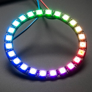 Striscia modulo WS2812B 24 bit 24 X WS2812 5050 RGB LED lampada ad anello con driver integrati RGB 24 per Arduino