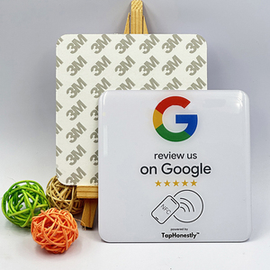 Programmable RFID NFC 12*12CM Tag With QR <strong>Code</strong> Epoxy <strong>Google</strong> Card Review Us on <strong>Google</strong> - Product Image 4