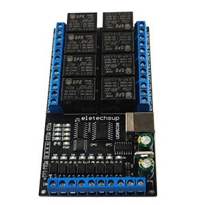 Upgraded 8CH USB Electronic Switch <strong>Input</strong> <strong>Output</strong> Relay Module PC PLC Server Industrial <strong>Computer</strong> IO Expansion Board DC 12V 24V