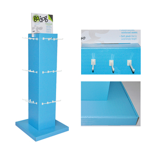 Benutzer definierte 4-seitige rotierende Haken Display Regal Einzelhandel Hund Leine Papier Display Racks Pet Toy Wellpappe Display Stand - Product Image 3