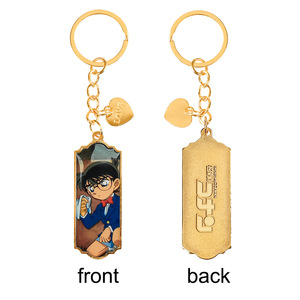 Stokta özel Logo tasarımı Metal anahtarlık Anime Conan 3d anahtarlık - Product Image 3
