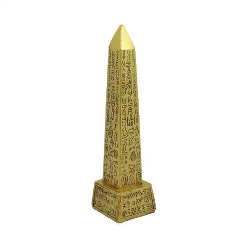 Figura de resina de dios egipcio, Templo Dorado de lujo, Ols con pictograma, hito egipcio, Estatua de la torre Orbis