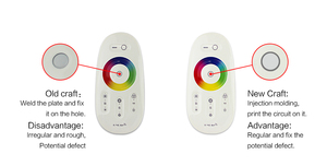 Hochwertiger LED-Controller RGB 30A DC12V 24V Rf 2.4G Touch-Fernbedienung für LED-Leuchten RGB-Controller