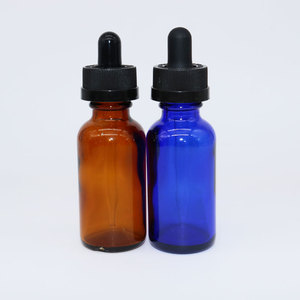 Rõ ràng màu xanh hổ phách màu xanh lá cây Boston Glass dropper chai 1oz 2oz 4oz tinh dầu chai có sẵn 15ml 30ml 60ml 120ml kích cỡ - Product Image 1