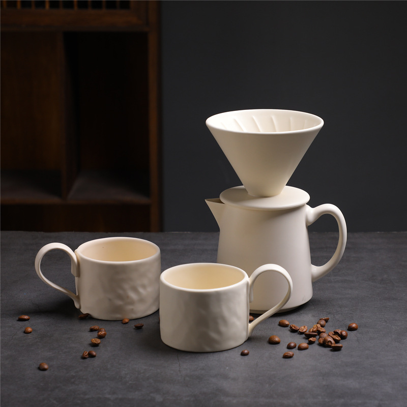 Cafetière haut de gamme 1-505, tasse à anse 330, beige, ensemble de 4 pièces
