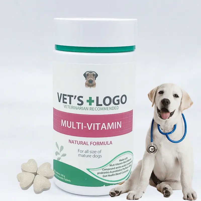 Suppléments naturels pour animaux de compagnie, Nutrition malaisienne, supplément de vitamines pour chiens âgés, supplément quotidien multivitamine pour chiens