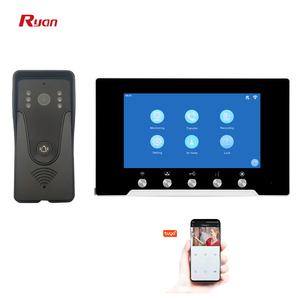 7 Inch <strong>IP</strong>/<strong>tcp</strong> <strong>Intercom</strong> Tuya Smart Home Control Touch Screen <strong>Video</strong> Door Phone with Security <strong>System</strong>