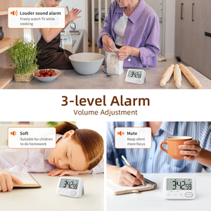 Uhr und Timer-Funktion einfach zu tragen Küchen helfer Produktivität Timer digitale Küche Timer
