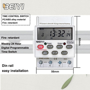 Programmier barer Mini Daily Weekly 24 Stunden 6 Stunden Timer-Schalter 230V 32a automatisch ein aus Timer-Schalter - Product Image 1
