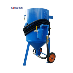 Taşınabilir mobil manuel Mini kum kumlama tankı çelik atış kum kumlama kum kumlama tankı kumlama tankı - Product Image 1