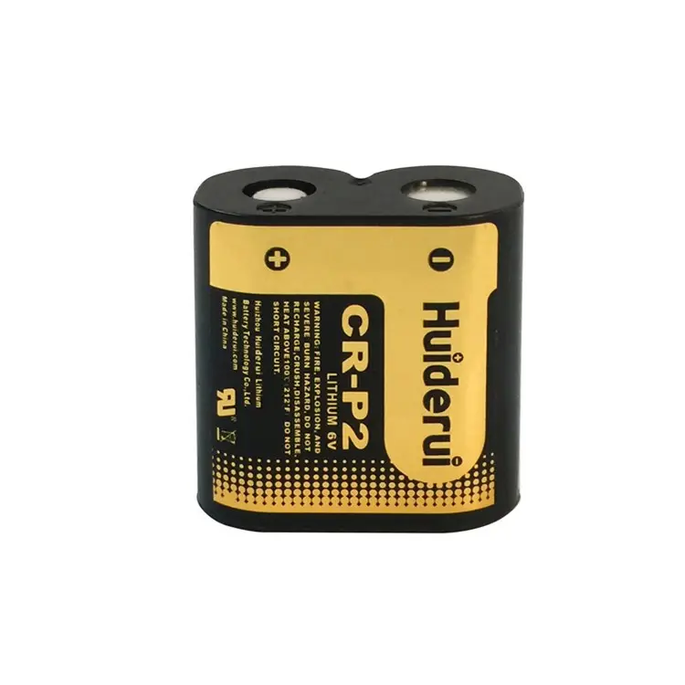 6V 1600mAh CR-P2 primary lithium battery for Camera