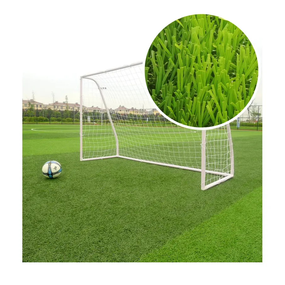 Futbol su verimli futbol sahası çim için çevre dostu sentetik çim düşük bakım çim