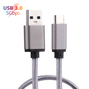Yüksek hızlı 10 Gbps PVC 1M USB 3.1 a erkek tipi C 3.1 veri kablosu PVC ceket ve bilgisayarlar için örgü koruyucu - Product Image 4