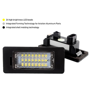 Fabrika toptan yeni durum 5W plastik E39 E82 numarası plaka işık 24 LED 12V plaka ampul Canbus fonksiyonu - Product Image 3