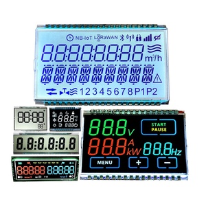 Produttore di Buona Qualità In Bianco E Nero STN LCD Schermo di Visualizzazione Personalizzato 3 4 5 6 7 8 cifre Display LCD 7 Segmenti con Retroilluminazione A LED