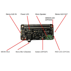 Raspberry Pi Zubehör Audio ausgang HAT IQaudio DigiAMP/Codec Zero Himbeer Pi Kit Himbeer Pi 3 4 Audio modul
