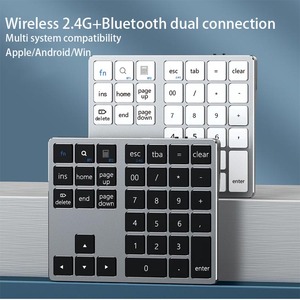 Mini teclado numérico inalámbrico de buena calidad, teclado numérico BT recargable, teclado numérico portátil de 2,4 GHz - Product Image 3
