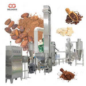 300KG 2000KG Solución de procesamiento de polvo de cacao maduro Línea de producción de polvo de cacao alcalinizado Máquina para hacer mantequilla de puntas de cacao - Product Image 1