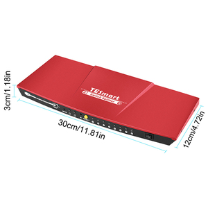 Interruptor divisor HDMI 4K, controlador de 2 entradas y 8 salidas, 2x8 puertos OEM Rohs CE 4K HDMI 2x8, 3D Ultra 4k x 2k 2 en 8