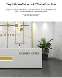 Showroom phía trước bàn làm đẹp thẩm mỹ viện bàn tiếp tân hiện đại Thiết kế bàn tiếp tân - Product Image 5