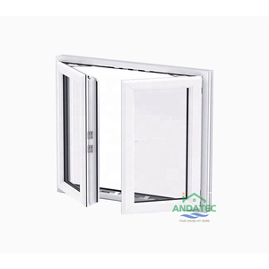 Современный дизайн ПВХ створчатые окна с одним остеклением UPVC раздвижные окна по низкой цене для дома - Product Image 5