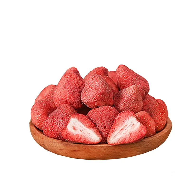 Fruits et légumes séchés au congélateur aliments sains 100% fraises séchées au congélateur fraises