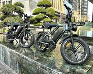 Ouxi V8 elektrikli bisiklet için 2024 hollanda stok 250W 50 km/h 20-Inch 7 hız dişli 48v lityum pil alarmı sıcak yol bisikleti - Product Image 4