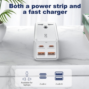 LDNIO SC1418 yüksek çıkış güç şeridi çoklu USB bağlantı noktaları 65W güç soketi küçük boyutlu evrensel güç uzatma - Product Image 3