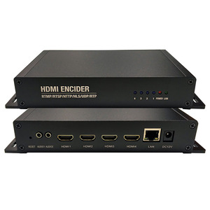 Codificatore Video portatile HD H.264 H.265 a 4 canali per lo Streaming Live e la trasmissione Radio e TV supporta i protocolli RTMP e UDP - Product Image 1