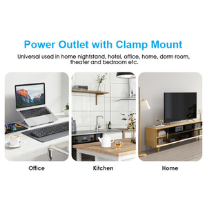 Universal-Steckdose Office Desktop Clamp Mounted Power Socket Expander mit USB-Anschluss - Product Image 2