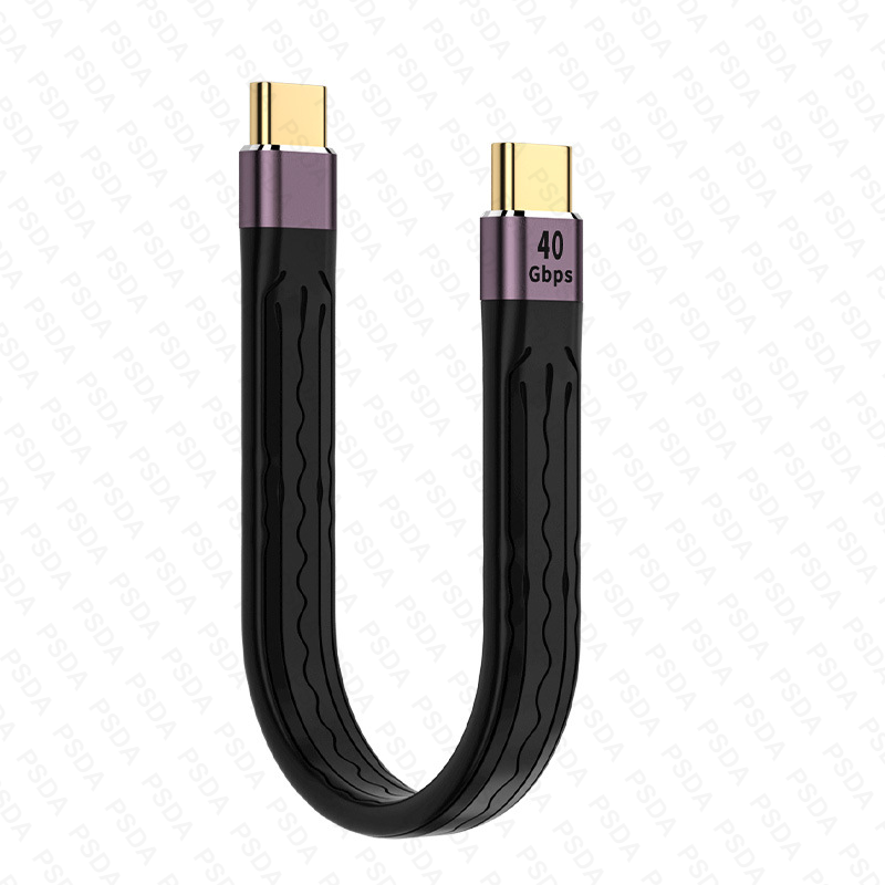 USB4.0 Type-C mâle à mâle 40 Gbit/s/100 W noir