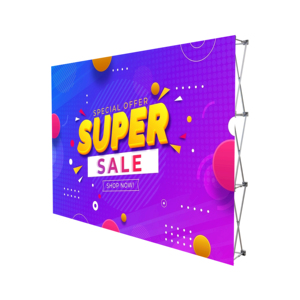Custom Printed <strong>Pop</strong>-<strong>Up</strong> <strong>Display</strong> Stand for Advertising Marketing Portable Aluminum <strong>Frame</strong> for Exhibition Use-Straight Type Backdrop - Product Image 5