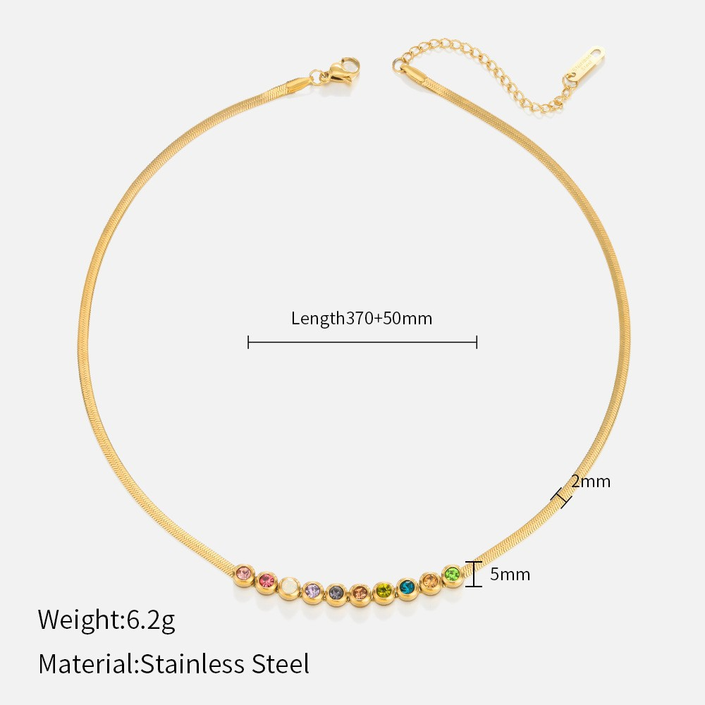 11# Colored Diamond Necklace