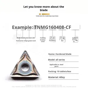 钛合金高温加工用数控淬火钢硬刀片刀片超硬三角车刀经久耐用 - Product Image 6
