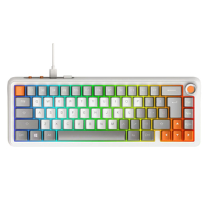 Teclado mecánico con cable 60 por ciento Gamer compacto 66 teclas RGB retroiluminado ordenador PC teclado para juegos - Product Image 1