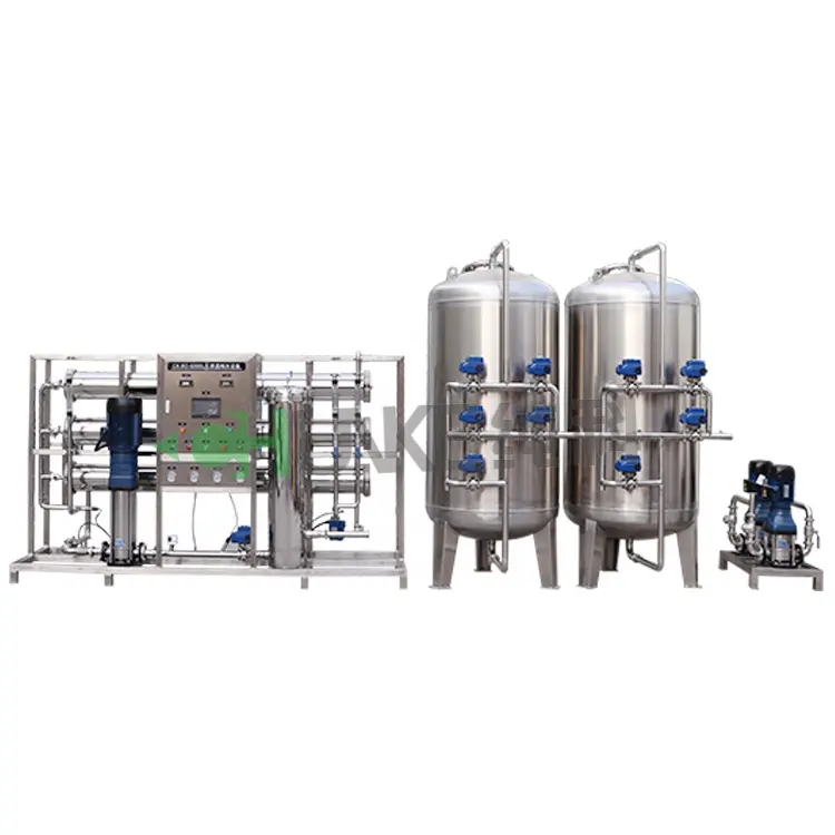 6 T/H RO aço inoxidável água purificação planta indústria água tratamento