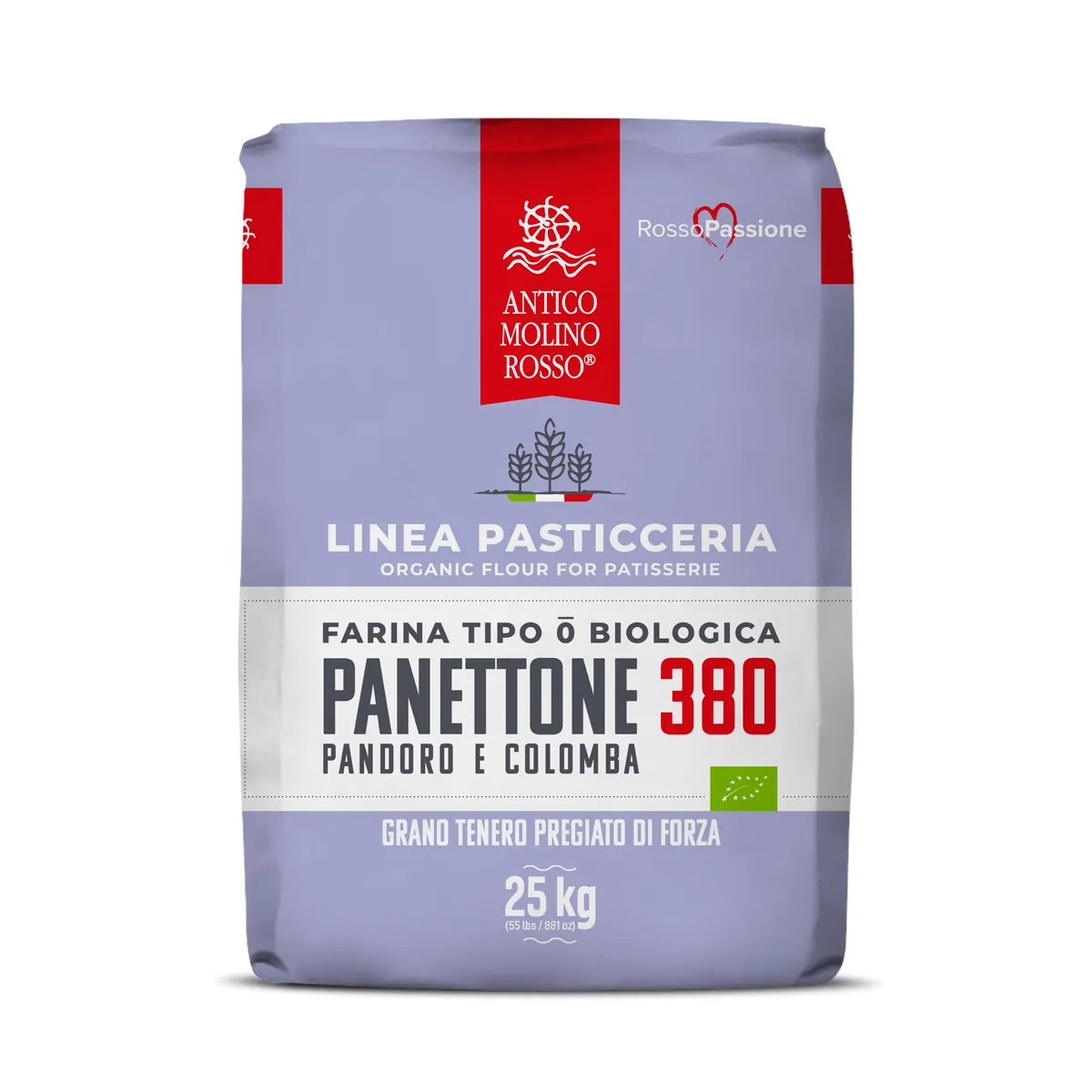 100% Made In Italy farina morbida biologica tipo di grano "0" Antico Molino Rosso farina Panettone 380 farina di pasticceria biologica