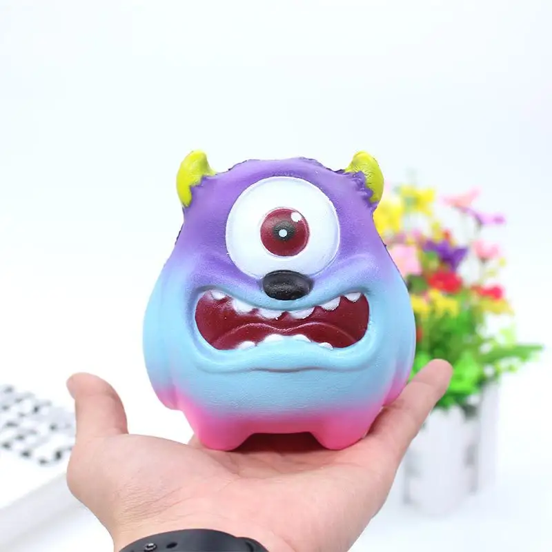 Selling Newest Design 2023 Creative Toys Squish One-eye Monster Kawaii Custom Squishy Jumbo Anti-stress Toys