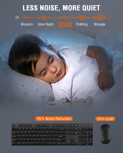 Silent Full Size Wireless <strong>Keyboard</strong> and <strong>Mouse</strong> Combo USB 2.4GHz for Laptop and Office <strong>Use</strong> Cordless <strong>Keyboard</strong> <strong>Mouse</strong> Set - Product Image 3